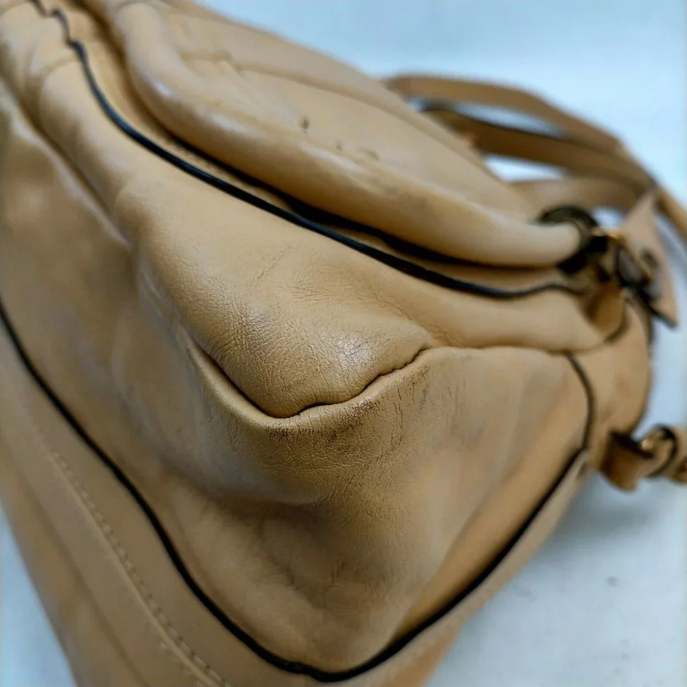 Chloe Hand Bag Brown Leather